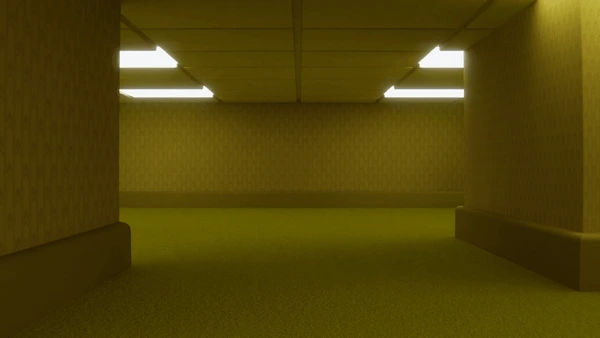 Salle : Couloirs jaunes et néons